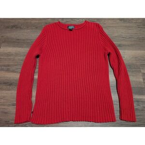 Lauren Ralph Lauren Ribbed‎ Knit Sweater Red Long Sleeve Pullover Size 2X